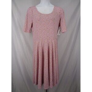 LuLaRoe Ditsy Floral Nicole Dress Size 3XL Cottagecore Romantic New